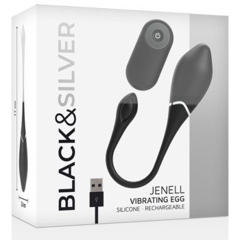 BLACK&SILVER - UF VIBRANT RECHARGEABLE JENELL-BLACK&SILVER-sextoys-lingerie-bdsm-hygiène-sexshop